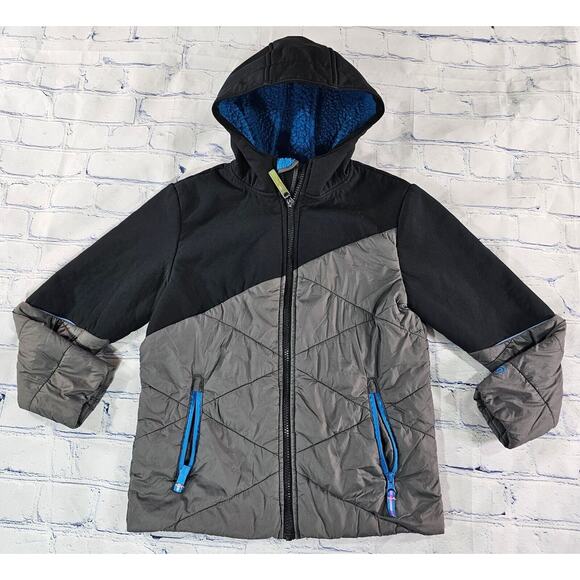 C9 by Champion Full Zip Fleece Jacket Gray Black YOUTH SIZE MEDIUM 8-10 - Picture 1 of 10